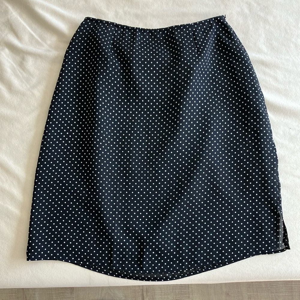 Polka Dot Black Skirt